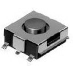 Tactile Switch, SMD, 50mA, 12V, 100gf, Black Stem