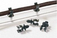 CONVOLUTED TUBING CLIP MAX BUNDLE DIAMETER .4 PANEL THICKNESS .03-.24 PA66HIRHS BLACK 500/PKG