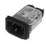 1A, 250VAC, MALE, MAINS POWER CONNECTOR, SOLDER