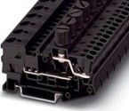 Fuse terminal block for cartridge fuse insert, cross section: 0.5-10 mm2, AWG: 20-8, width: 12.2 mm, color: Black