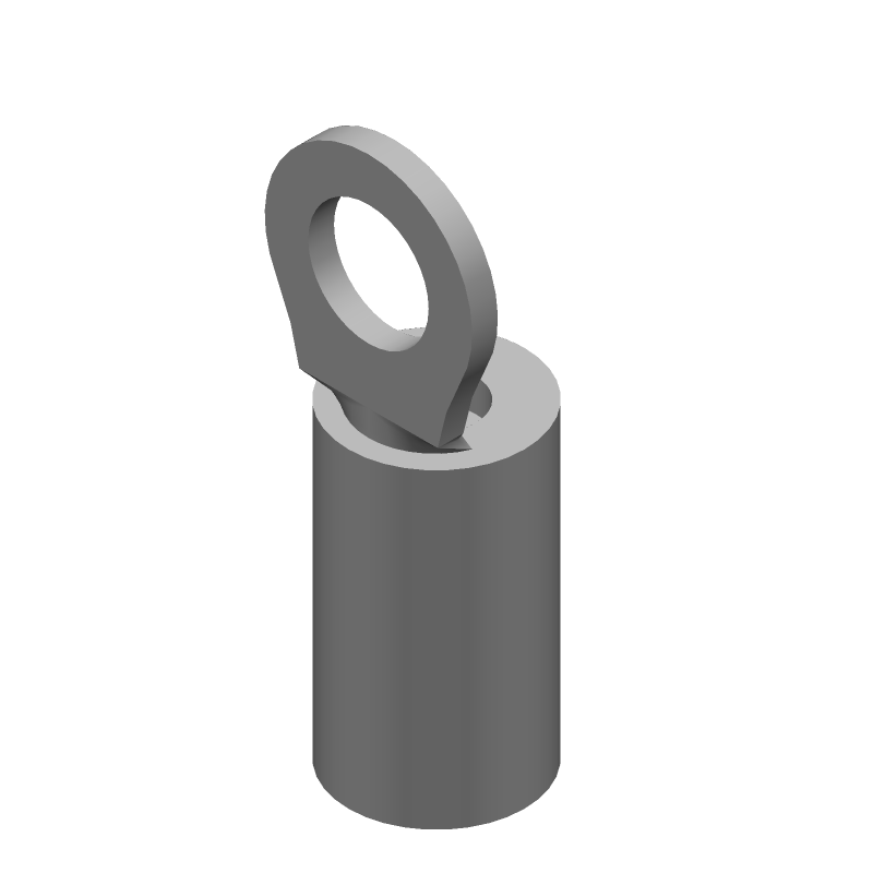 Ring Terminal, 14-16AWG, Copper/Tin, Insulated, 600V