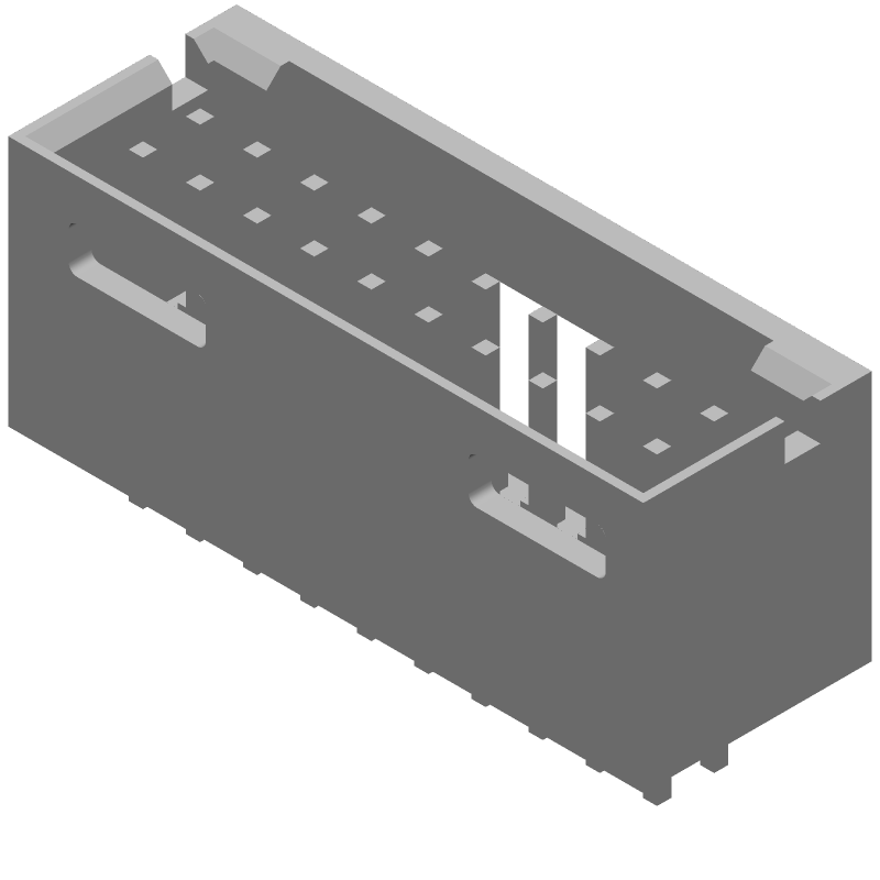 20 Pos 2.54mm Pitch Male Header, 3A, Gold, Through Hole