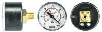 WIKA 7833896 Analogue Positive Pressure Gauge Back Entry 4bar, Connection Size R 1/4