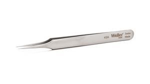 EREM         4SA            Tweezer, Curved, 152 mm, Stainless Steel Body, Stainless Steel Tip