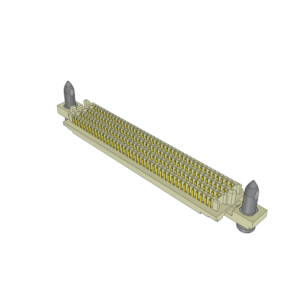 320-Contact HDR Open Pin Field Array Connector, 1.27mm Pitch, 215VAC