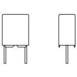 Cap Film 0.0047uF 100V PET 10% (7.2 X 2.5 X 6.5mm) Radial Plastic Rectangular Can 5.08mm 105°C Automotive T/R