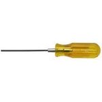 Xcelite;  Screwdriver;  3/32 In. X 4 In. Recessed Socket Head;  Amber Handle;  Carded
