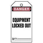 Labels and Industrial Warning Signs Plastic Tag, Danger Equipment Locked Ou