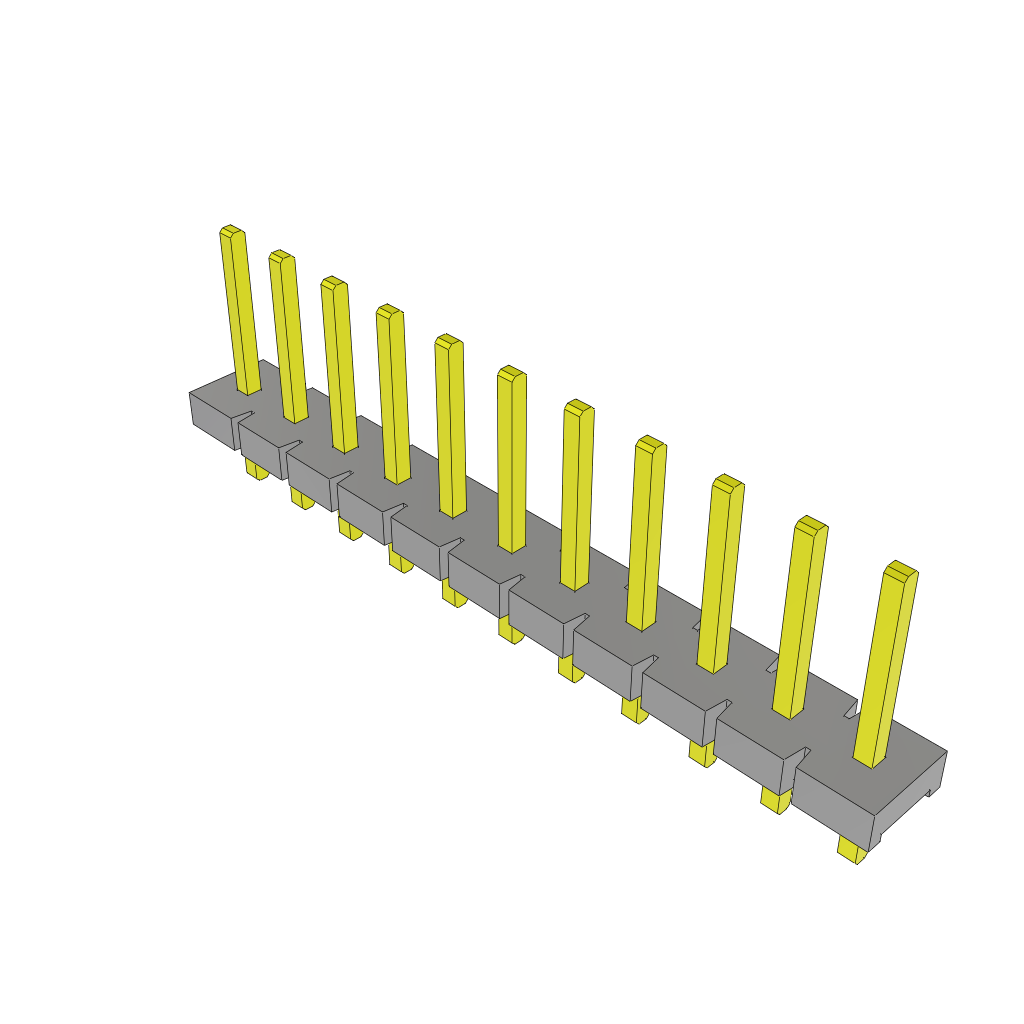 Conn Unshrouded Header HDR 11 POS 5.08mm Solder ST Thru-Hole Bulk