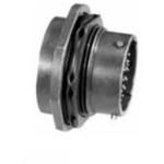 61-Contact Circular Socket, 600VAC, -55 to 125°C, Jam Nut Mount