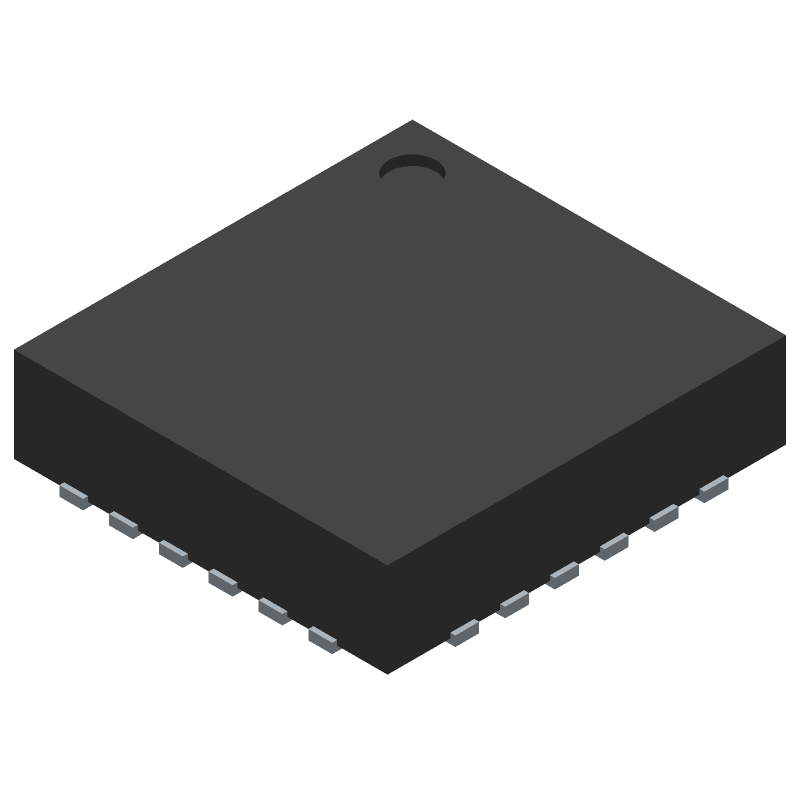 4.8GHz SiGe Clock Buffer, 6 LVPECL Outputs, CMOS In