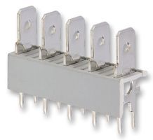 HEADER, QUICK, CONNECT, 7.62MM, 5WAY; Connector Type: Wire-to-Board; Gender: Pin; Ways, No. of: 5; Lead Spacing:...