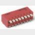 DIP Rotary Slide Switch, SPST, 9 Pos, 100mA, 5V, Surface Mount