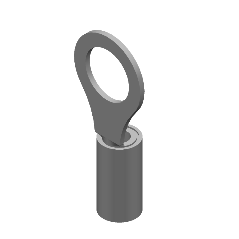 Ring Terminal 10-12AWG Copper Tin Insulated Yellow Crimp