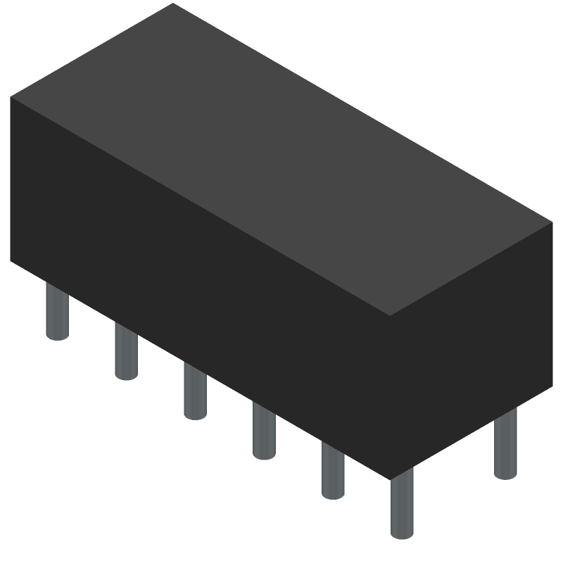 24VDC Coil Relay, 4A 250VAC/48VDC, DPST, Through Hole