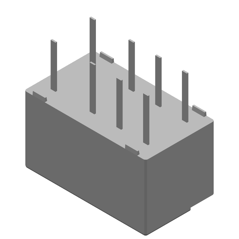 3V DC RF Relay DPDT 2A 220VDC 250VAC DIP Through Hole