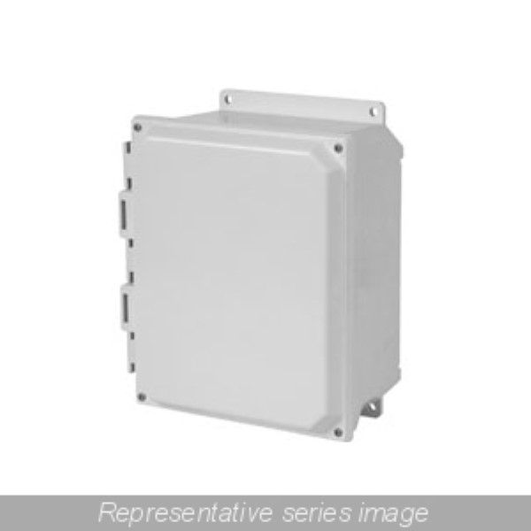 BOX PLSTC GRAY/CLR 8.5LX6.72W