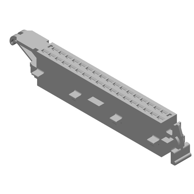 35 Pos 5mm Crimp Wire Housing, Signal, Black, Straight