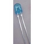 Blue Uni-Color LED, 5mm Through Hole, 2-Pin, 1100mcd