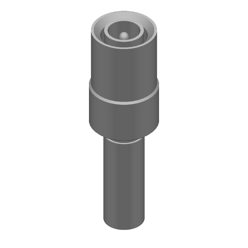 RF Coax Plug, 1GHz, 50R, Silver, Crimp, Straight