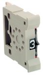 Flush-mounted encoding switch DEC grey, UA010SO, Crameda Intersys