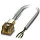 Sensor/actuator cable, 3-position, PUR/PVC, gray RAL 7001, free cable end, on Valve connector BI (11 mm),with 1 LED, connected with Z diode, cable length 10 m