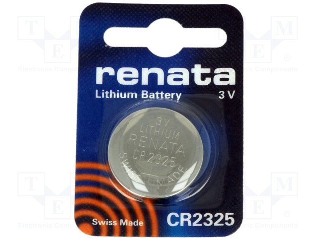 CELL, LITHIUM, BUTTON, 3V