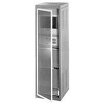 See-Thru Door With Key Lock Smoke Gray