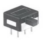 Switch Slide ON OFF ON DPDT Side Slide 1A 30VDC 20000Cycles PC Pins Thru-Hole