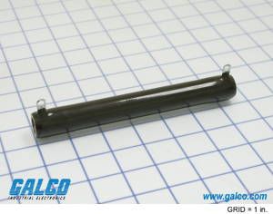 100W Wirewound Resistor, 1 Ohm, 5%, 2.84kV, Radial