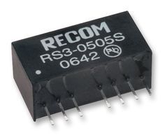3W DC/DC Conv, 9-18V In, 15V Out, 200mA, SIP, 1kV Iso