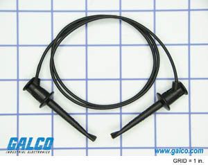 Mini Hook Clip Patch Cord, 5A, 300V, 24"