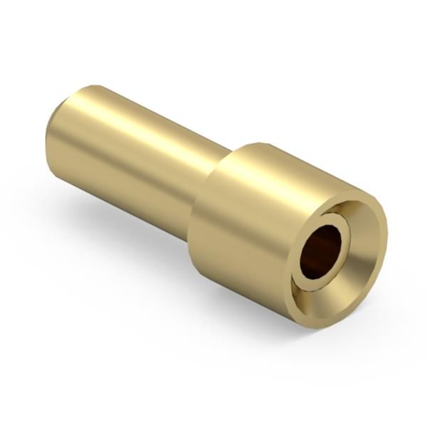 Female Socket Contact, 3A, Gold Plated, Thru-Hole, Straight