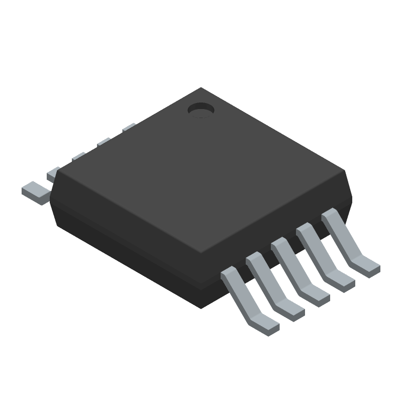 64-Pos Digital Potentiometer, 18MHz, I2C, 1kΩ, Non-Volatile, MSOP