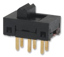 DPDT Slide Switch, 20mA, 20VDC, Through Hole, Straight