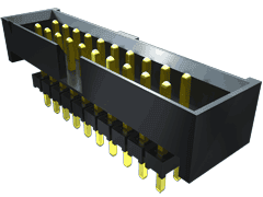 Conn Elevated Shrouded Header HDR 50 POS 2mm Solder ST Thru-Hole