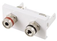 Double Gang 2 Way Female ST Faceplate