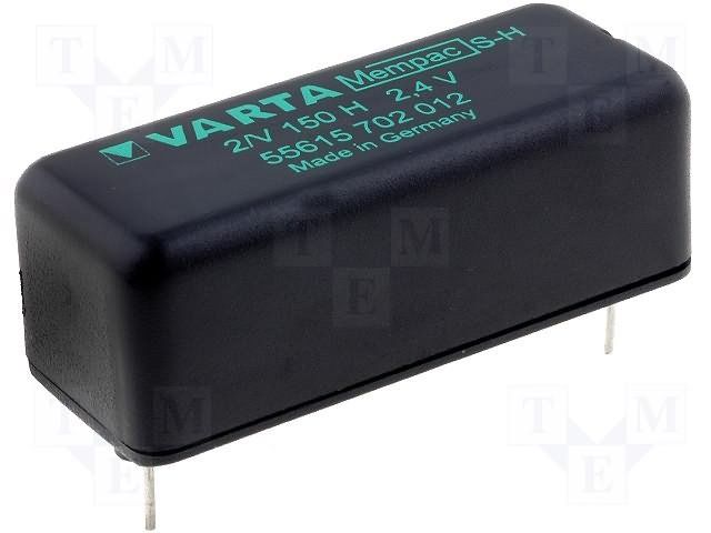 Secondary Battery, Nickel Metal Hydride, 2.4V, 0.15Ah,