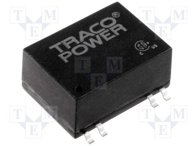 DC/DC converter 4.5. . .9 VDC 5 VDC 1 W, TMR 1-0511SM, Traco Power