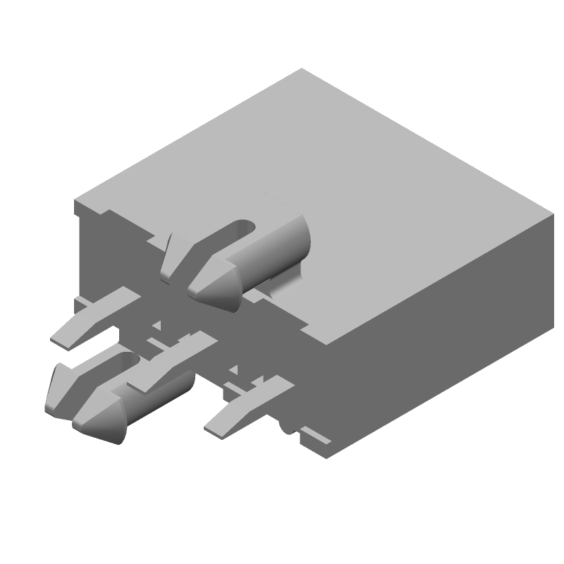 Rectangular Power Connector, 3 Contact(s), Male, Solder Terminal, Plug,