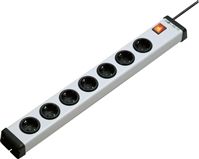 Type F - German Schuko 7 Gang Power Distribution Unit 1.5m Cable, 16A, 250 V ac