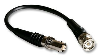 TE CONNECTIVITY / GREENPAR         1337774-2             RF / Coaxial Cable Assembly, BNC Plug, BNC Socket, 19.69 ", 500 mm, Black