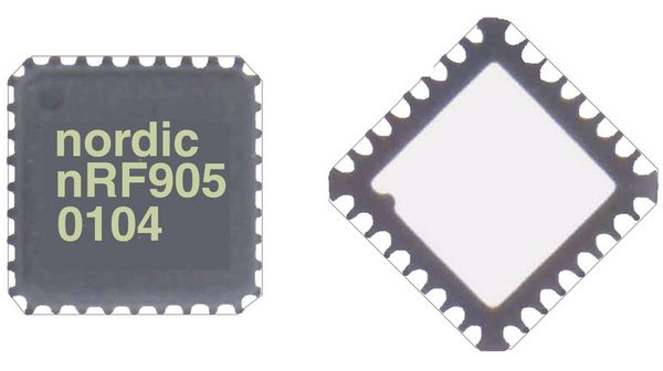 915MHz Telecom IC, SPI, 10dBm, -100dBm, QFN