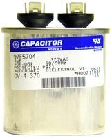 ALUMINUM ELECTROLYTIC CAPACITOR 4UF 370V Can; Product Range:GEM III 97F5000 Series; Capacitance:4 F; Capacitance Tolerance:-; Capacitor Dielectric Type:PP (Polypropylene); Voltage Rating:370V; Capacitor Case Style:Can; Packaging:Each;RoHS Compliant: Yes