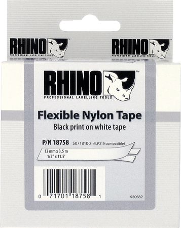 Dymo 18489 Black on White Label Printer Tape