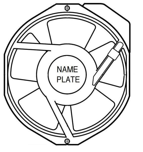 230VAC Axial Fan, 172mm, 212CFM, 3200RPM, Ball Bearing