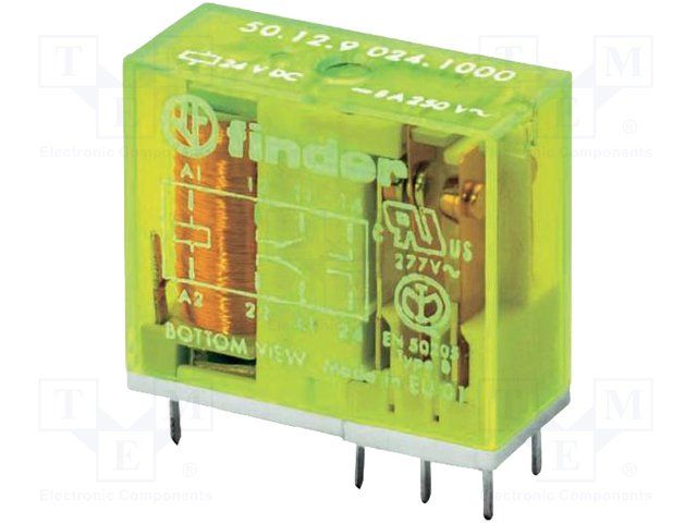 Power Relay 48VDC 8A DPDT(29x12.4x25)mm THT