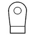 2AWG Copper Tin Flag Terminal, Right Angle