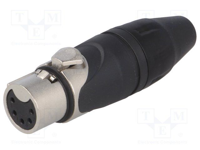 SOCKET, XLR, FREE, NICKEL, 5WAY