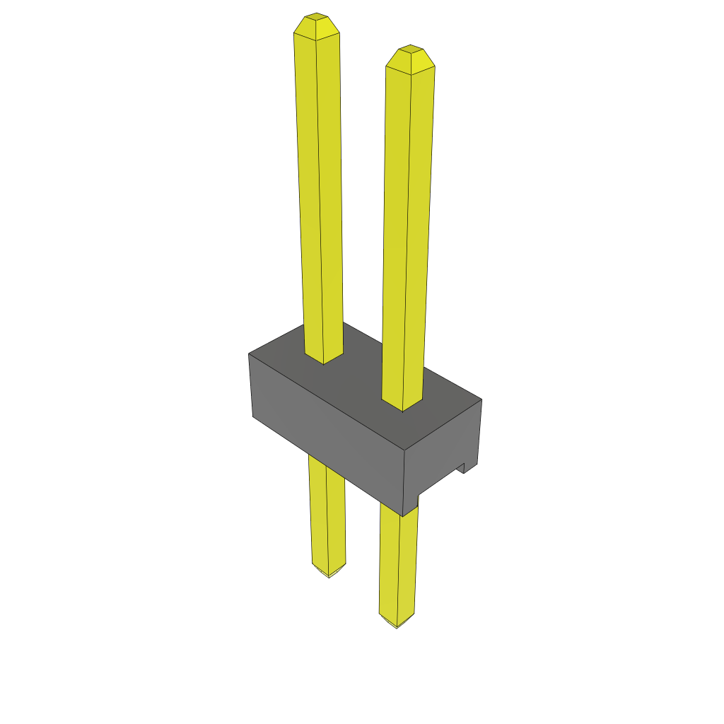 Conn Unshrouded Header HDR 2 POS 2mm Solder ST Top Entry Thru-Hole Bulk